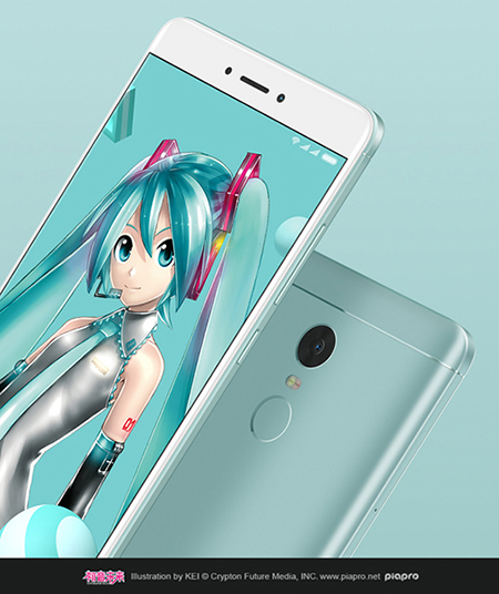 Hatsune Miku, protagonista del Xiaomi Redmi Note 4X