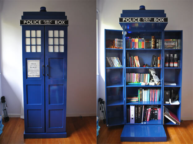 Librería Tardis DIY de Doctor Who