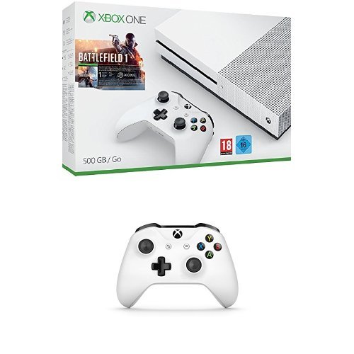 Xbox One - Pack Consola S 500 GB: Battlefield 1 + Mando inalámbrico extra