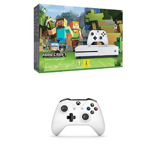 Xbox One - Pack Consola S 500 GB: Minecraft + Mando inalámbrico extra