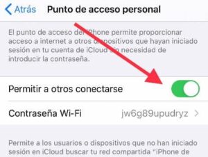 Cómo compartir internet en un Iphone de Apple 3