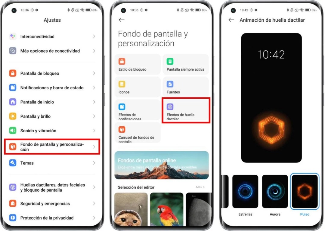 ajustes de xiaomi